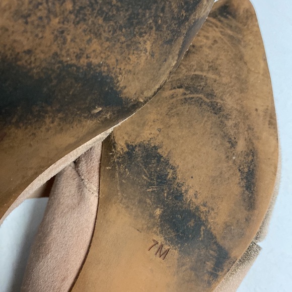 Jeffrey Campbell Charlie Pink Suede Slip On Mule Flat Shoes Size 7M - Picture 17 of 17